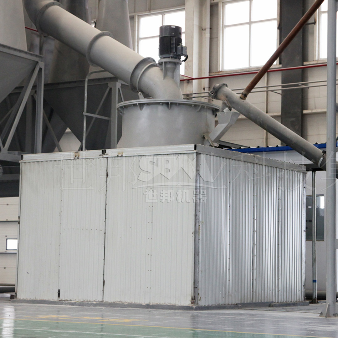 SCM Ultrafine Mill processing bentonite with visible material flow path