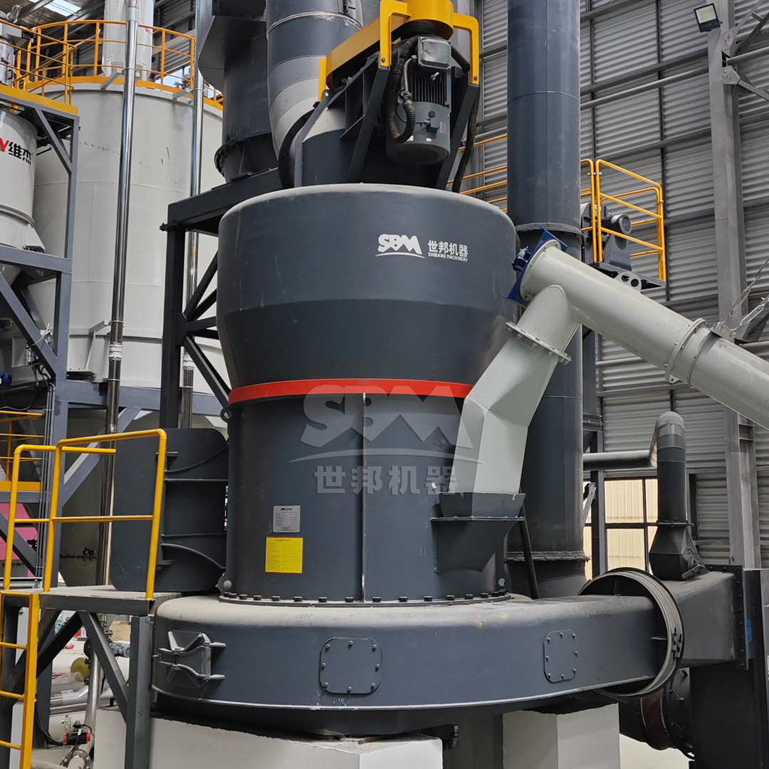 Technical diagram of MTW Series European Trapezium Mill showing grinding roller and classifier system