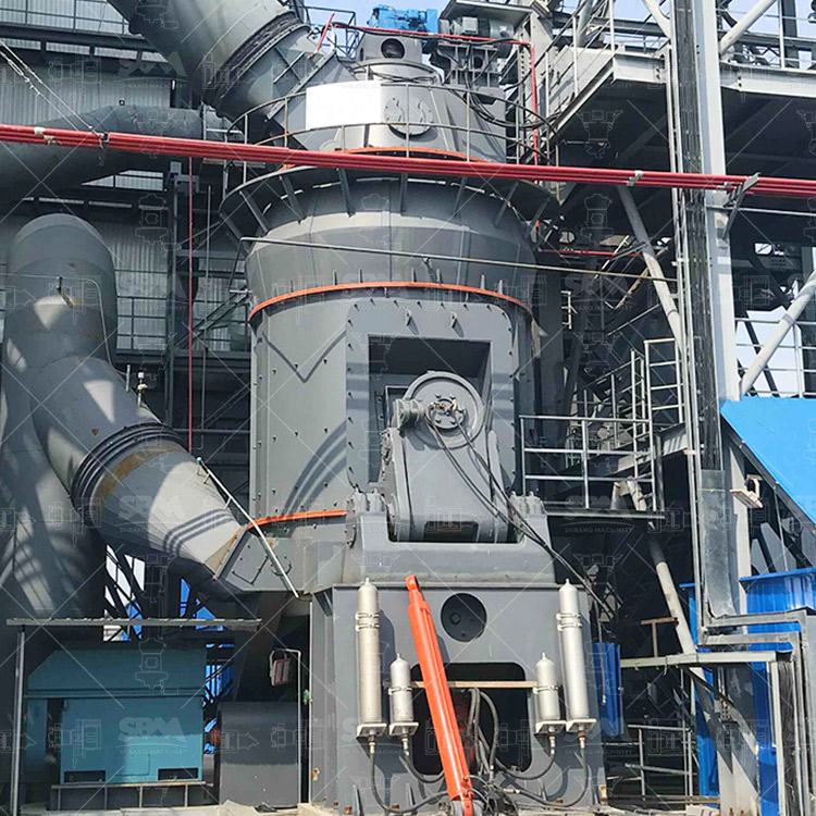 Diagram of vertical roller mill for activated carbon grinding and classification