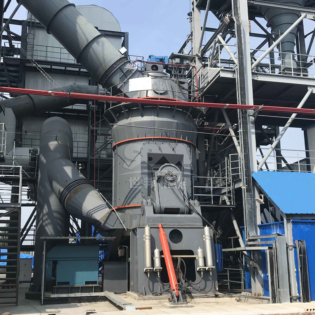 Interior grinding mechanism of an LM vertical roller mill for bauxite