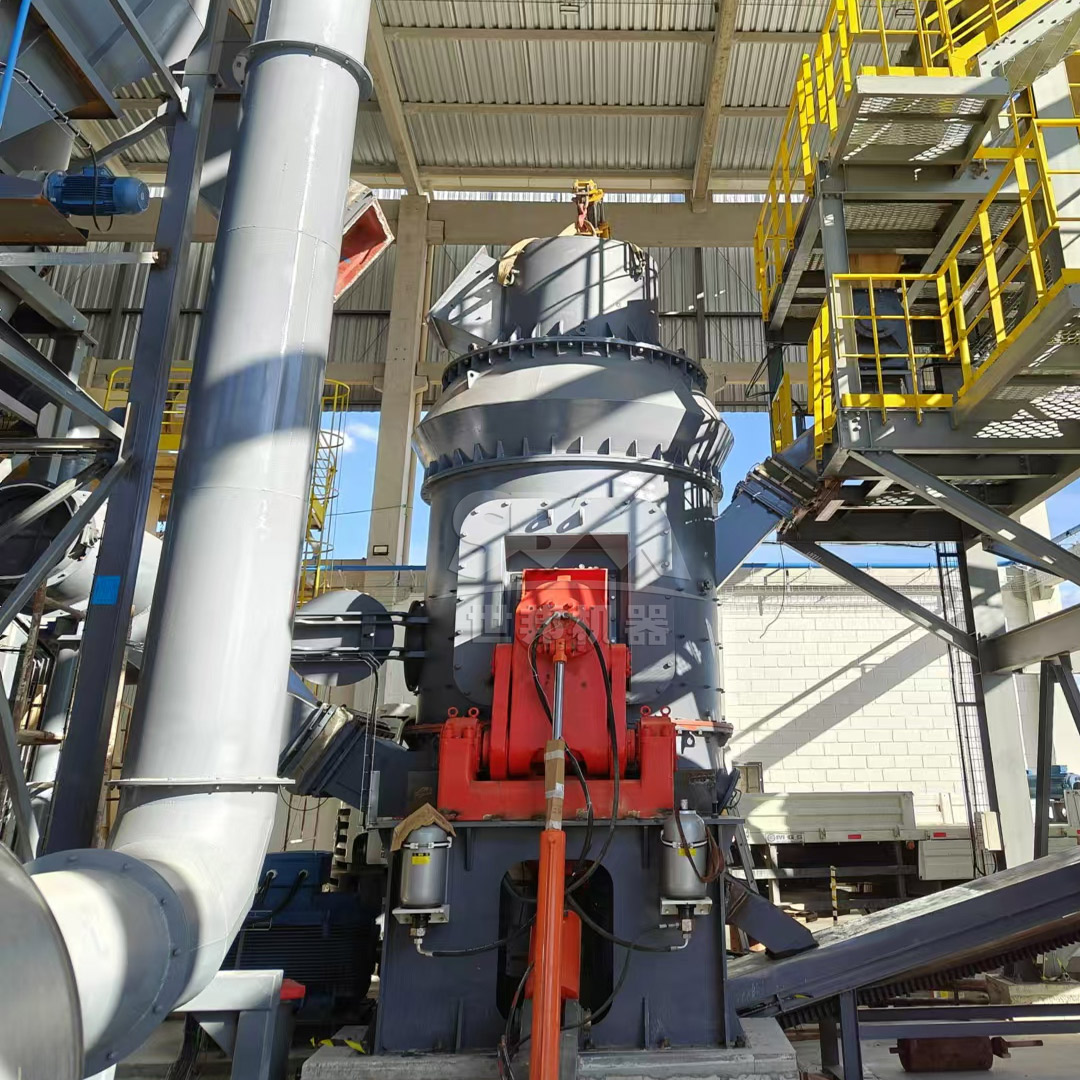Modern cement clinker grinding plant utilizing advanced roller mill technology for high specific surface area production